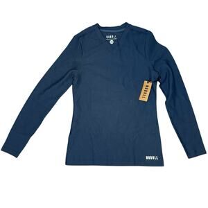 NWT NOBULL Long Sleeve Waffle V-Neck Size XS